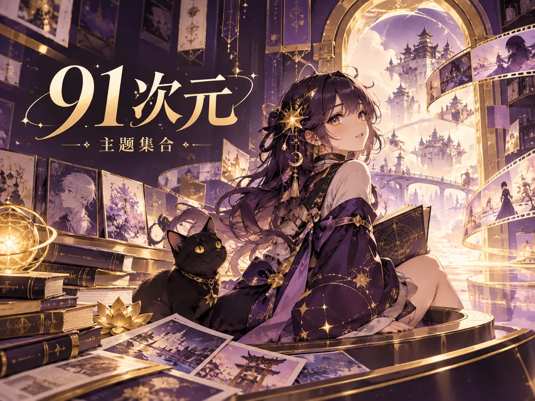 幻想主题与角色符号艺术画面